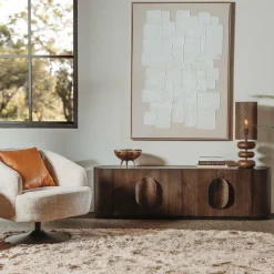 Tower Living Allure TV-meubel donkerbruin 180 cm