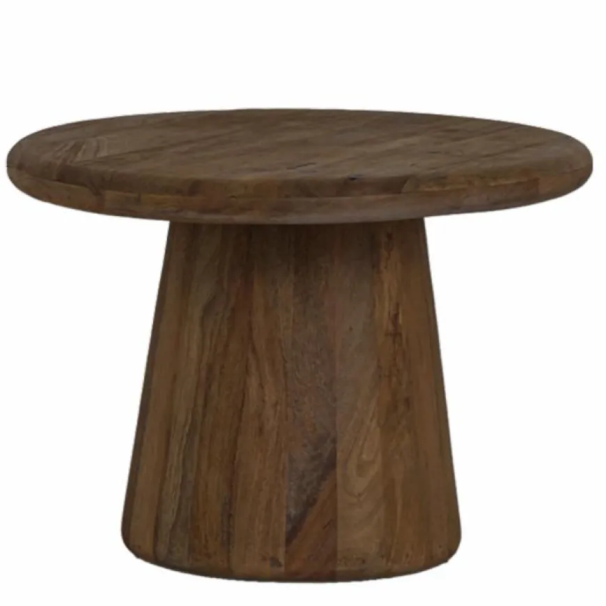 Tower Living Asti Bijzettafel rond bruin 60 cm