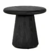 Tower Living Asti Bijzettafel rond zwart 60 cm