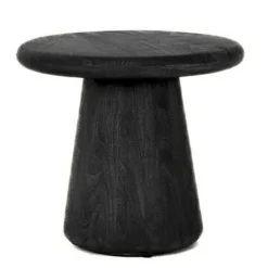 Tower Living Asti Bijzettafel rond zwart 60 cm