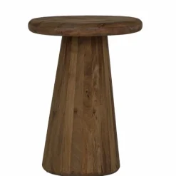 Tower Living Asti Bijzettafel rond bruin 40 cm