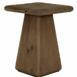 Tower Living Asti Bijzettafel vierkant bruin 40 cm