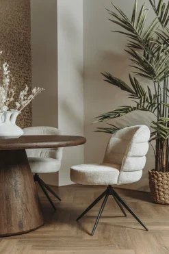 Tower Living Asti Eetkamertafel rond bruin 150 cm