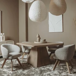 Tower Living Asti Eetkamertafel vierkant naturel 150 cm
