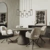 Tower Living Asti Eetkamertafel rond olijfbruin 150 cm