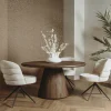Tower Living Asti Eetkamertafel rond bruin 130 cm
