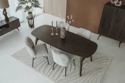 Tower Living Aura Eetkamertafel espresso 220 cm - Deens Ovaal