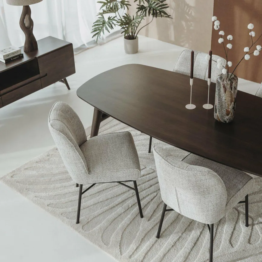 Tower Living Aura Eetkamertafel espresso 220 cm - Deens Ovaal