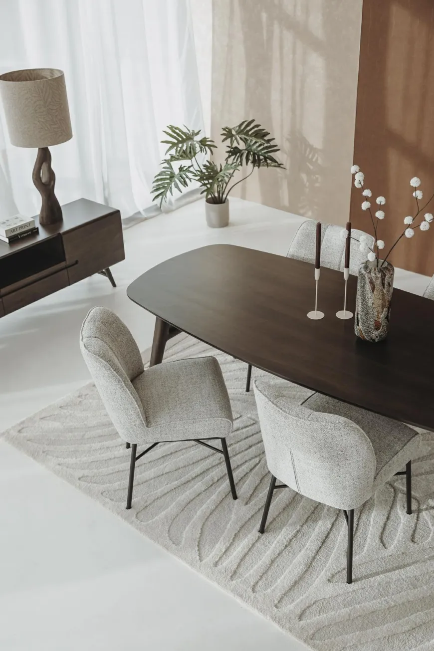 Tower Living Aura Eetkamertafel espresso 220 cm - Deens Ovaal