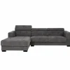 Tower Living Bank Brighton - 3 zits + Chaise Longue Links - Licht grijs 19