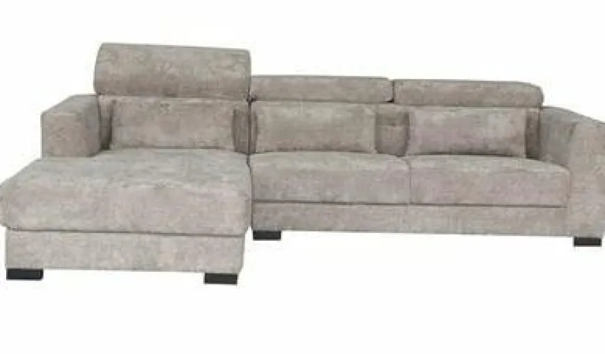 Tower Living Bank Brighton - 3 zits + Chaise Longue Links - Taupe 17