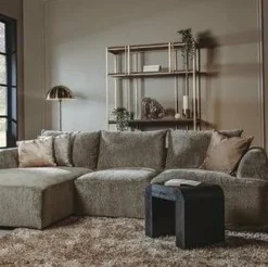 Tower Living Bank Canterbury 2 5-AR + Chaise L - Mona 120 Taupe