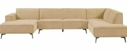 Tower Living Bank Leeds - Chaise longue + 2,5 zits + ottomane Rechts - City 120 Beige