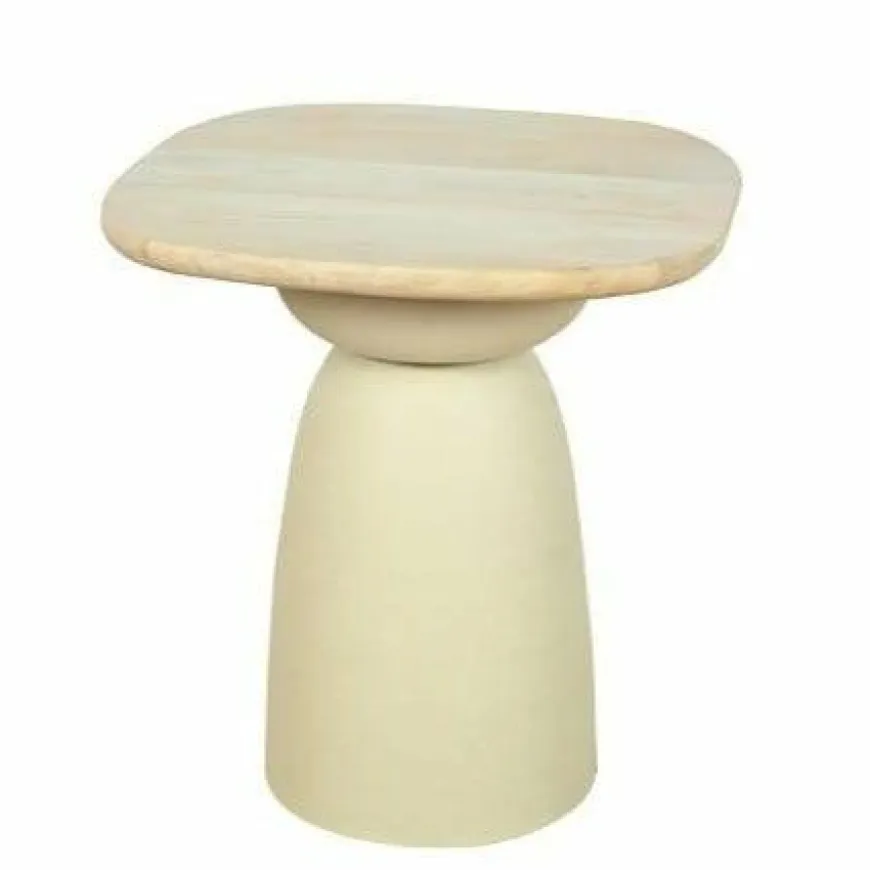 Tower Living Barza Bijzettafel gebroken wit 45 cm