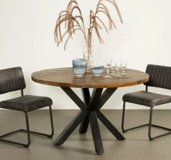 Tower Living Basto eettafel 130 cm Mango Rough mat