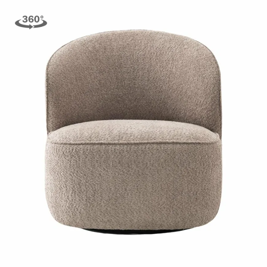 Tower Living Belvi Fauteuil - fabric AJ3019-13 Old pink (draaibaar)
