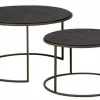 Tower Living Bijzettafel Spello set van 2 – 74-58 cm
