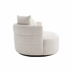 Tower Living Bolza Fauteuil - Trenza 6 ivory (draaibaar)