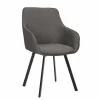 Tower Living Borgo Armstoel - Bjorn 19 antracite (draaibaar)