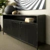 Tower Living Dressoir Paterno mango zwart 155 cm