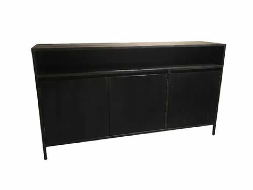 Tower Living Dressoir Paterno mango zwart 155 cm