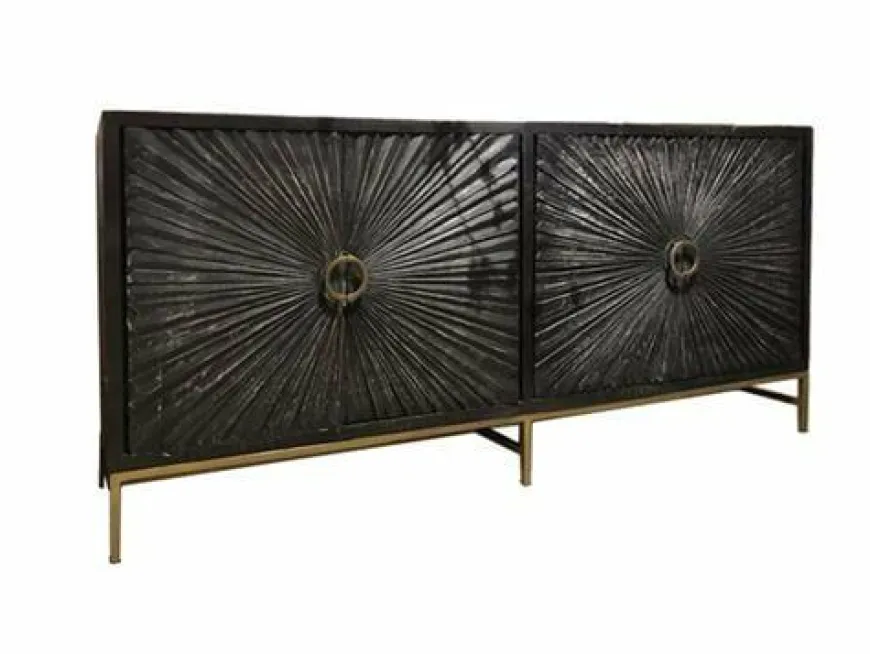 Tower Living Dressoir Serina Zwart 200 cm
