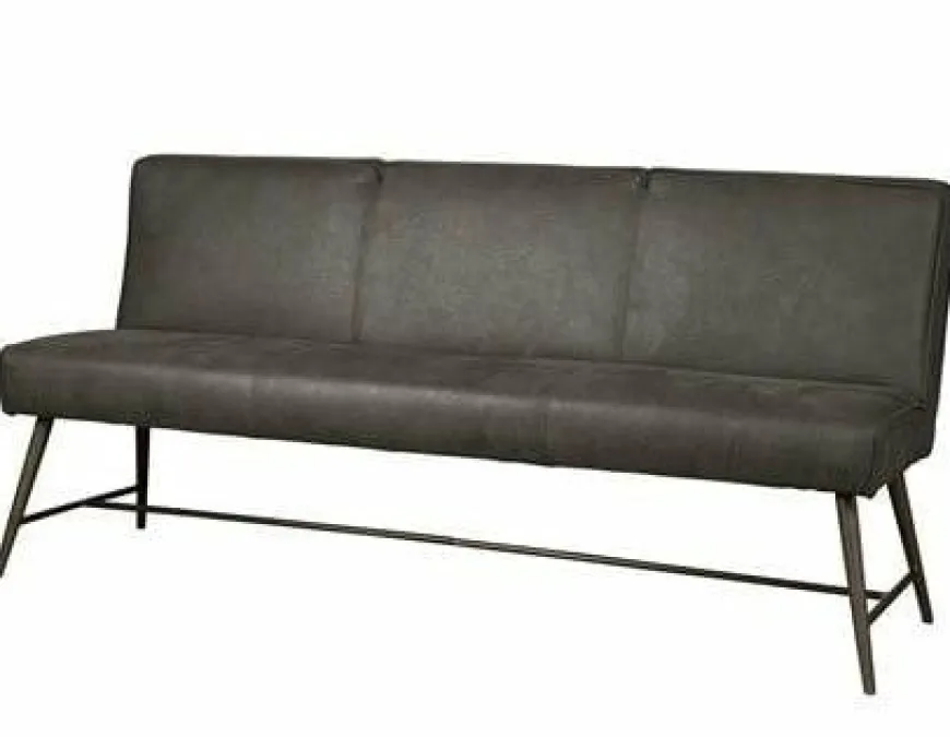 Tower Living Eetkamerbank Belmonte 155 cm of 185 cm - Grijs, groen en cognac