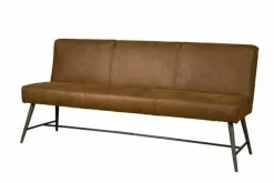 Tower Living Eetkamerbank Belmonte 155 cm of 185 cm - Grijs, groen en cognac