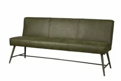 Tower Living Eetkamerbank Belmonte 155 cm of 185 cm - Grijs, groen en cognac