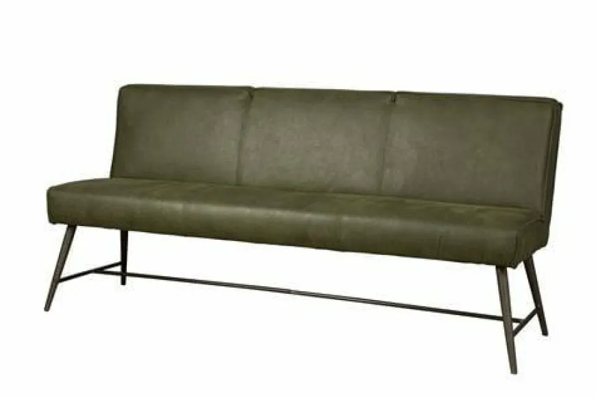 Tower Living Eetkamerbank Belmonte 155 cm of 185 cm - Grijs, groen en cognac
