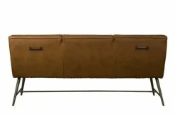 Tower Living Eetkamerbank Belmonte 155 cm of 185 cm - Grijs, groen en cognac