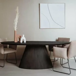 Tower Living Eettafel Premana ovaal - 240x120 – zwart