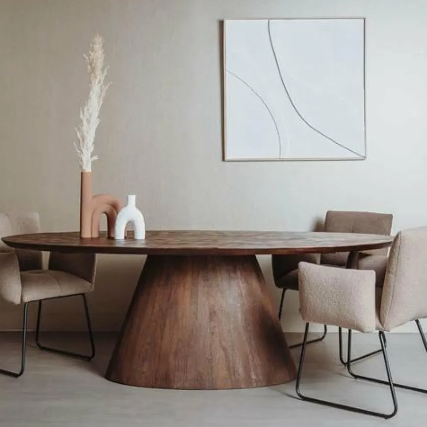 Tower Living Eettafel Premana ovaal - 220x120 – bruin