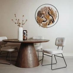 Tower Living Eettafel Premana rond - 130 x 130 – zwart