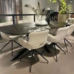 Tower Living Eettafel Silvi 220x110 – zwart