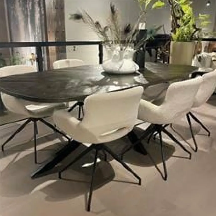 Tower Living Eettafel Silvi 200x110 – zwart