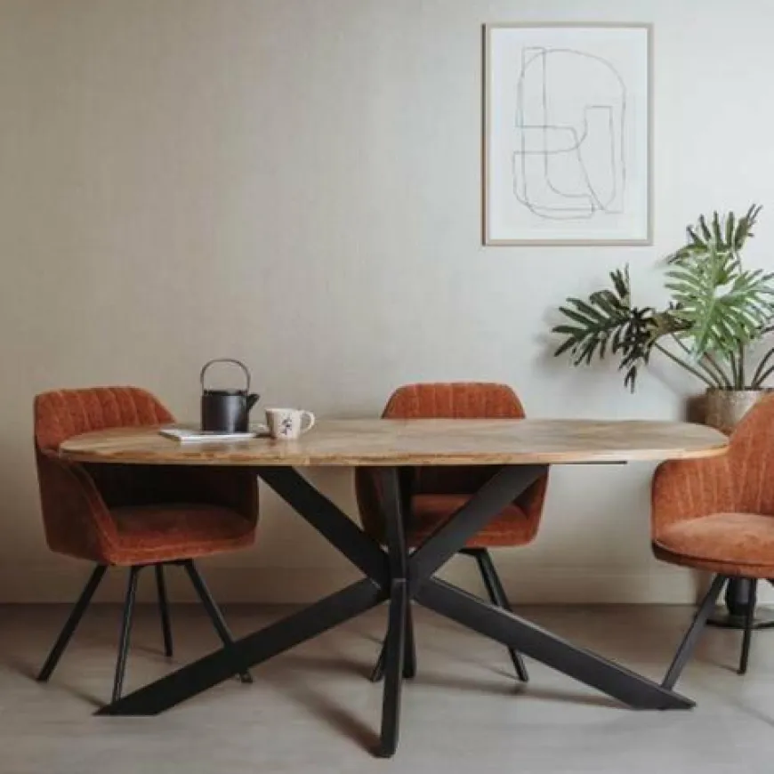Tower Living Eettafel Silvi 180x100 – naturel