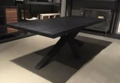 Tower Living Eettafel Sovana Live edge blank of zwart - diverse afmetingen