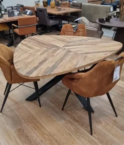 Tower Living Eettafel Trivero 150x150 Mango Naturel
