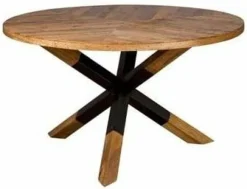 Tower Living Eettafel Viola mango rond - 130 – naturel