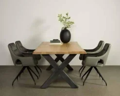 Tower Living Eettafel Xara Live edge blank of zwart - diverse afmetingen