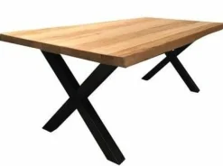 Tower Living Eettafel Xara Live edge blank of zwart - diverse afmetingen