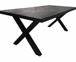 Tower Living Eettafel Xara Live edge blank of zwart - diverse afmetingen