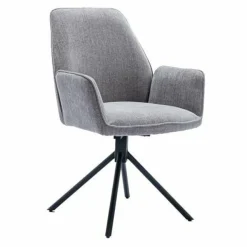 Tower Living Eettafelstoel Amaro Swivel draaistoel Nature 452 blauwgrijs