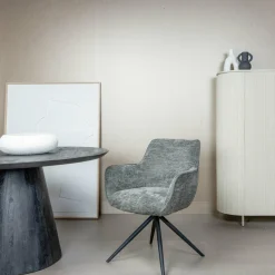 Tower Living Eettafelstoel Fondo draaistoel Mona 120 taupe