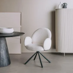 Tower Living Eettafelstoel Imola draaistoel Ascot 1 wit
