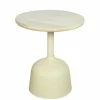 Tower Living Elba Bijzettafel gebroken wit rond 40 sm