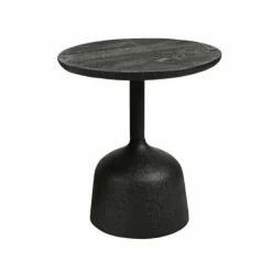 Tower Living Elba Bijzettafel zwart rond 40 cm
