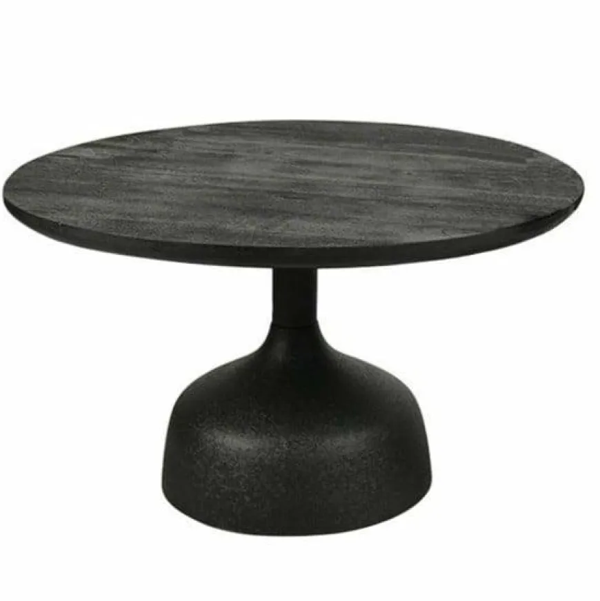 Tower Living Elba Salontafel zwart rond 70 cm