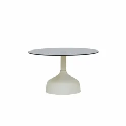 Tower Living Elba Salontafel glas gebroken wit rond 70 cm